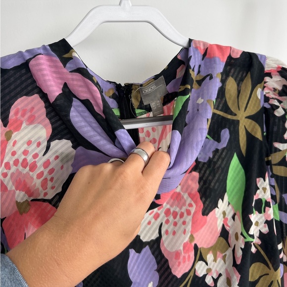 ASOS Fun Floral Maxi Dress with Puffed Sleeves - Picture 5 of 5